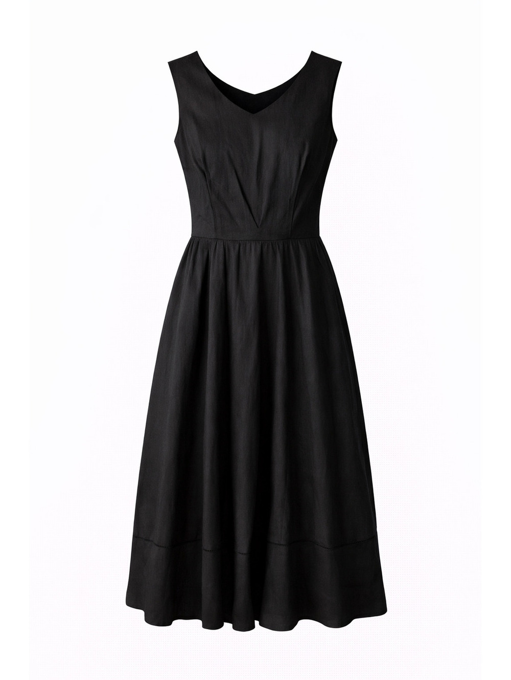 Andrea Jovine Black midi dress